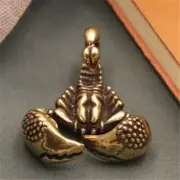 Solid Brass Scorpion Figurine Animal Retro Craft Toy Tea Pet Ornament Miniature