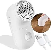 Garstor Electric Lint Remover, Fabric Shaver, USB Rechargeable Wool Sweater Defuzzer, Cordless Sweater Shaver, Debobbler for Clothes, Fuzz, Lint Balls, Pills, Bobbles (2.0 Pro,White)