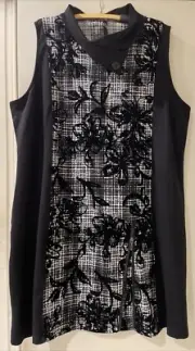 TS Taking Shape Pandora Dress Black & White Plus Size XL / 22 *NWTS*