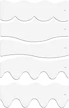 5pcs Wave Edge Rulers, Transparent Acrylic Quilting Templates Sewing Rulers Quilting Stencils Wave Rulers for Patchwork Sewing Splicing Crafts