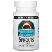 Source Naturals, Broccoli Sprouts Extract, 250 mg, 60 Tablets (125 mg per Tablet)