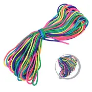 Rainbow Colors Parachute Cord for Bundling and Crafting and Lightweight