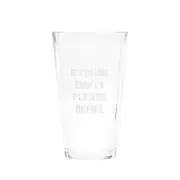 Say What - Pint Glass: Please Refill - Glass - Novelty Drinkware