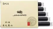 Rhapsody Jinhao x450 Fountain Pen 0.5mm Medium-Fine Nib Ink Pens (10pk BLACK Cartridges)
