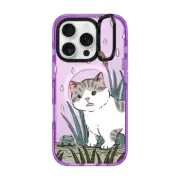 iPhone 16 Pro Impact Ring Stand Case MagSafe Compatible Bean The Cat With Mr. Frog