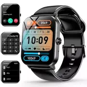 ganopterygon 1.85" SmartWatch, Answer/Make Call, Heart Rate, Pedometer