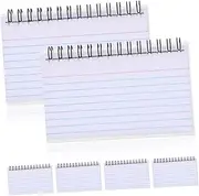 DOITOOL 6 Pack of Index Cards Revision Cards Notecards Horizontal Lines Small Notebook for Office School Study