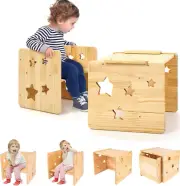 Kids Table and Chair Set,Solid Wood Toddler Table and Chair Set,Kids Table and C