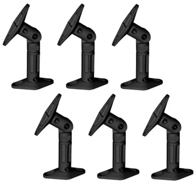 Black - 6 Pack Lot - Universal Wall or Ceiling Speaker Mounts Brackets fits BOSE