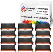 3 Sets BCMY Compatible Toner Cartridge for Fuji Xerox CT350674 CT350675 CT350676 CT350677 (9000 Pages) for Fuji Xerox DocuPrint C2200 C3300dx C3300