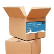 8 x 6 x 4 Cardboard Moving Boxes - Small Shipping Boxes 25 Pack For Moving Co...
