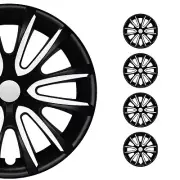 15" Wheel Covers Hubcaps for Toyota Black Matt White Matte