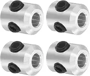 uxcell 4Pcs Set-Screw Collars 3mm Bore, Aluminum Alloy Shaft Collars, 7mm OD, 8mm Width Axle Collar Clamp for Linear Rod Shaft Guide