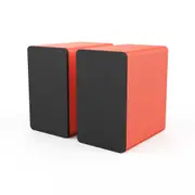 Silcron SLR05 Wireless Active Bookshelf Speakers Set with HDMI ARC - Red