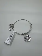 Alex & Ani Silver Washington Nationals Baseball Charm Bangle Bracelet