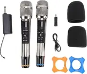 Jectse Wireless Microphone, Rechargeable Cordless Dynamic Mic System with Receiver, Professional Karaoke Microphone Set for Singing Wedding Party Speech