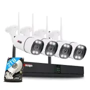 5MP Wireless Security Camera System, 2-Way Audio/Motion Detection/Colour Nigh...