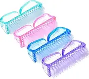 Eboot Handle Nail BrUSh Nail Hand Scrubbing Cleaning BrUSh, 4 Pieces