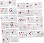 NUOBESTY Educational Calendar Magnets 26 Uppercase Lowercase Letters Fridge Magnets Classroom Learning Toys