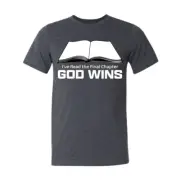 I've Read the Final Chapter God Wins w/ Bible Gray Short Sleeve AK T-Shirt 2X