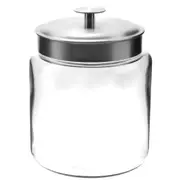 Anchor Hocking 2.9L Montana Glass Jar Food Container Organiser w/ Brushed Lid