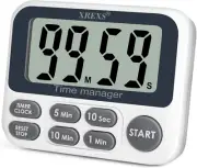 Digital Kitchen Timer, Magnetic Countdown up Cooking Timer Clock with Large LCD