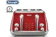 DeLonghi Icona Capitals 4-Slice Toaster - Red CTOC4003R