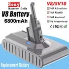 21.6V 6800mAh Sony Battery For Dyson V8 SV10 Absolute 215681 V8 Animal Vacuum