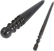 CIMAXIC 2PCS Leather Burnisher Ebony Polished Rods for DIY Leather Crafting Manual Burnishing Tool for Smooth Edges
