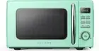 GLCMKZ07GNR07 Retro Countertop Microwave Oven with Auto Cook & Reheat, Defrost,