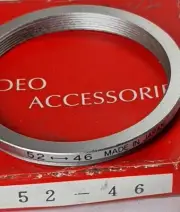 52-46mm Step-Down Lens Filter Converter Adapter Ring 52mm-46mm Metal 52-46 Acl