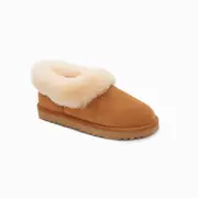 Ugg Slippers Avery Unisex Premium Sheepskin Slippers Suede Ozwear Ugg