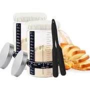 Sourdough Starter Jar --40oz Large Wide Mouth Sourdough Starter Kit Perfect f...