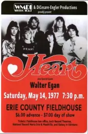 Heart 5/14/77 Erie County PA 4"x6" Reprint Concert Mini Poster/Postcard 0152