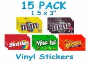 15 VENDSTAR VENDING MACHINE CANDY STICKERS LABEL Quick & FREE Shipping