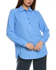 Jones New York Shirttail Side Button Shirt