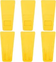 6Pcs Tree Felling Wedges with Spikes, Reusable Splitting Wedges, Wear Resistant Chainsaw Wedges Plastic Wedges, Logging Tools, Portable Tree Cutting Wedges for Trees Wood