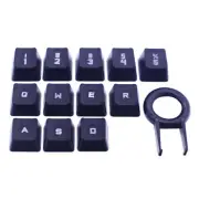 12-Key Game Keycaps Concave-Convex Buttons for Logitech G413 G310 G613 K840 G910