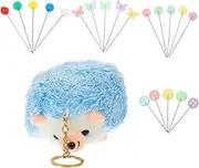 MUELODSIC 1 Set Pincushions Supplies Shaped Patchwork Craft Embroidery Decorative Colored Stitch Large Fabric Kit Quilt Beginners Sewing Positioning Pins and Cute Hedgehog Pin Cushion Abs