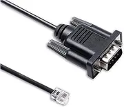 9 Pin D-sub DB9 Male to RJ11 6P6C Managed Switch Serial Configuration Cable Compatible 490NTRJ11(Size:2.98m)