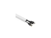 D-Line US/5FT3015W Decorative Mini Cord Cover, 0.50" x 1.25" x 60.00" Covers, Wh