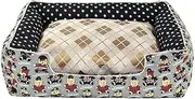 Pet Bed All Season Crate Mat for Dog & Cat Plush Pet Bed Pet Mat/Flowe (Size : 50x40cm)