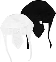 [Ipetboom] 2 Pack Breathable Mesh Long Tail Hat Men's Pirate Turban Outdoor Helmet Liner Cycling Head Wrap Turban Bandana Headband