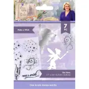 Crafter's Companion Once Upon A Time Clear Acrylic Stamp & Die Make A Wish