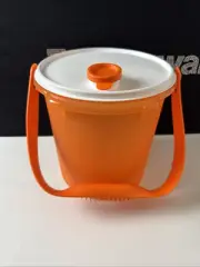 Tupperware Bucket Jug Container With Handle 12.5 cup / 5L On Go Orange New Sale