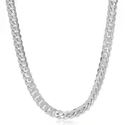 Tensity Stainless Steel 55cm Silver Tone Curb Chain