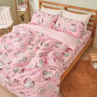在飛比找蝦皮商城優惠-戀家小舖 台灣製床包 單人床包 床單 Hello Kitty