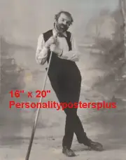 WC Fields~w/ Pool Stick~Pool~Pool Hall~Billiards~Poster~16" x 20" Photo