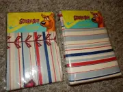 5S Set of 2 NWT SCOOBY DOO Baseball Stripes TWIN/Single BED SKIRT & Pillow Case