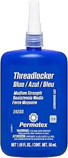Permatex Medium Strength Threadlocker, Blue, 50 ml